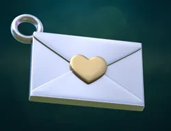 Letter Envelop pendant charm
