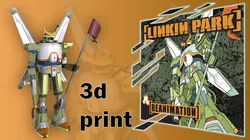 LINKIN PARK ALBUM COVER-3D MODEL FOR 3D PRINTING 3D Print Model in Monsters & Creatures 634185
