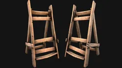 Medieval Weapon Rack Furniture Wooden Armory Stand