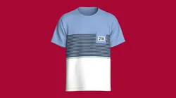 Men Color Block Striped T-Shirt With Chest Patch Pocket