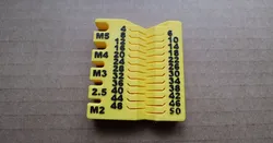 Metric screw measuring device