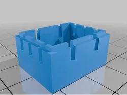 Mini box enclosure with edge notches for terminals