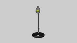 Modern Curved Metal Desk Lamp