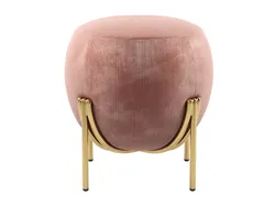 Pink Corduroy Small Ottoman