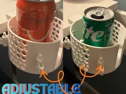 Portavasos totalmente ajustable - Modelo de impresión 3D gratuito