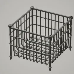 Printable Wire Storage Basket Organizer STL OBJ