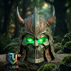 Runed Skull Helm of the Demon Vanguard PM-11 3D Print Model in Sculpture 633939