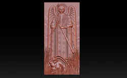 Saint Michael Archangel Relief 3D Print Model in Mathematical art 633332