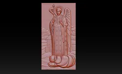 Saint Raphael Archangel Relief 3D Print Model in Mathematical art 633333