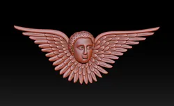 Seraph Angel Wings Relief 3D Print Model in Sculpture 633327