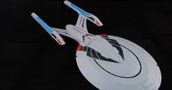 Star Trek Enterprise E (2 parts + alignment pins for easy and big printing ~385mm)