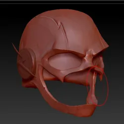 the Flash helmet