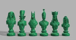 Undead Chess Pieces -- Resized and Rebased