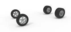 Wheel Set of Gasser Version 3 Scale 1 to 25 3D Print Model in Vehicle 634092