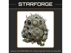 28mm Blob Monster Multiple Eyes Tentacles Ooze Creature StarForge Kits 3D Print STL File
