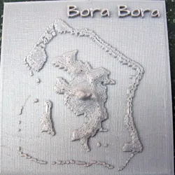 3D printer bestanden | 3MF | Reliëfkaarten van Bora Bora