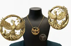Anaka bird jewelry set 3D print model 3D print model