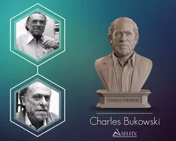 Charles Bukowski Bust Sculpture 3D print model