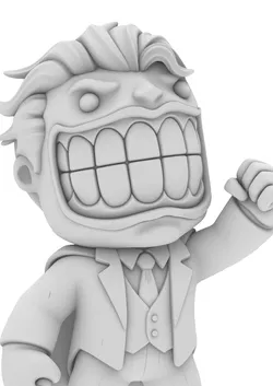 Chibi Chaos Clown  Figur im Joker 3D print model
