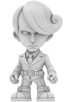 Chibi Power Boss Hero Business  3D print model