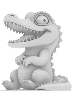Chibi Splash Crocodile  3D print model