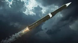 Cold War Ballistic Missile Rocket 3D model