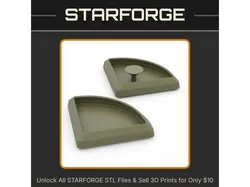 Corner Mealworm Superworm Anti-Escape Bowl with Ramp for Reptiles StarForge Kits 3D Print STL File