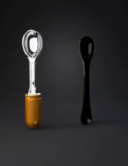 Create a single piece industrial product 3D model of a slim portable d