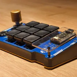 Custom Macropad - KB2040 - 3×3 + Encoder - In-house PCB