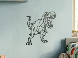 Decoración de Pared T-Rex Geométrico - Modelo de impresión 3D gratuito