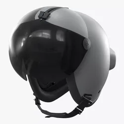 Elbit Systems JHMCS II Pilot Helmet Gray Black 3D model