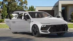 Executive Passenger Sedan White Rigged 3D model