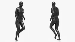 Female Mannequin Running Animated Rigged For Maya 3D model