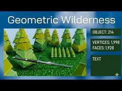 Geometric Wilderness Low-poly 3D model