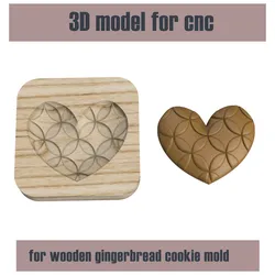 Gingerbread mold Heart 04
