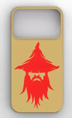 Gold Wizard MagSafe iPhone 17 Pro Max Case 3D print model
