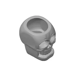 Grinning Skull Tea Light - Nomz.3mf