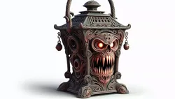 Halloween Horror Lamp Model 3D print model