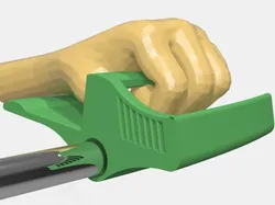 Helper grip for bicycle.