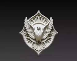 Holy Spirit Dove STL 3D Christian Plaque Shield Relief 3D print model