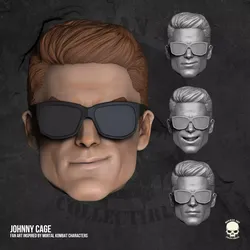 Johnny Cage MK Fan Art 3D printable files for Action Figures 3D print model