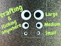 Miniojos - Ideales para manualidades y para pegar en cualquier lugar - Modelo de impresión 3D gratuito