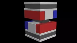 Polarized Dual Transistor Pair - Modular P - Uni-Drain - Concept 3D print model