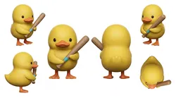 Quack Squad Collection Cute and Armed Ducks 3D print model
