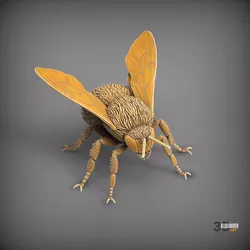 Realistic Bumblebee STL for 3D Printing  Detailed Insect  Model 3D print model