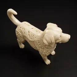Royal Filigree Labrador Sculpture  Luxury Decorative STL 3D print model