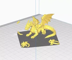 Samurai Dragon Articulated Toy STL Print 3D print model
