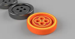 Simple Clothes Button by quiccsilvver | Download free STL model | Printables.com