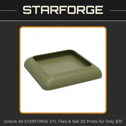 Square Anti-Escape Feeding Bowl for Reptiles and Small Animals StarForge Kits 3D Print STL File