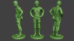 American Tank Crew unit ww2 Stand ATC1 3D print model